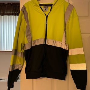 Reflective zip hoodie